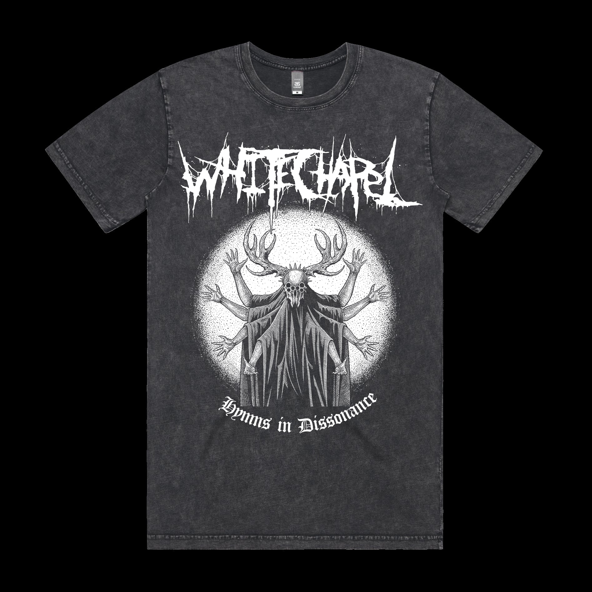 Spider Arms Stone Wash Black T-Shirt
