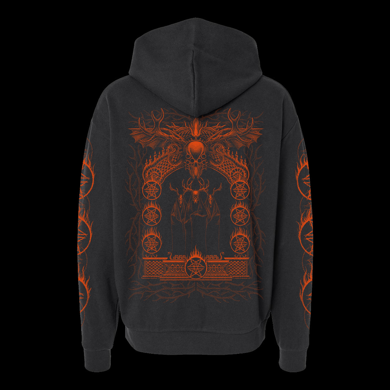 Flaming Cult Black Pullover