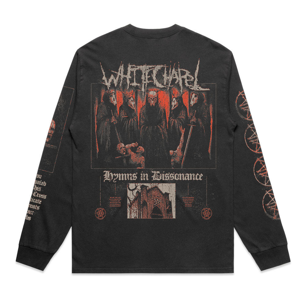 Inverted Cross Faded Black Long Sleeve